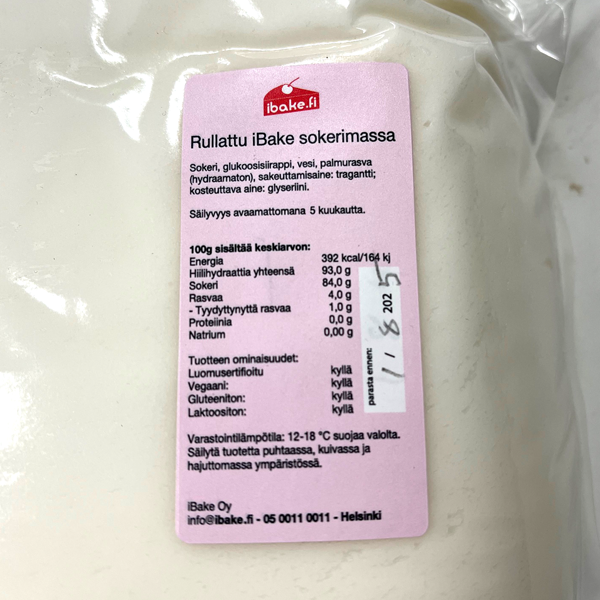 •Sokerimassa valkoinen 2,5 kg