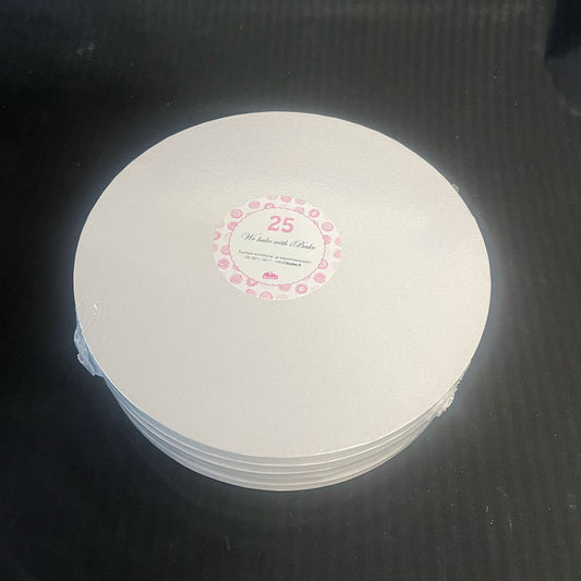 ø Cakedrums 12mm 25cm valkoinen 5kpl